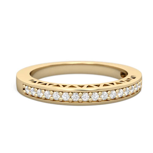 Matching rings for Aquamarine Art Deco 14K Yellow Gold ring R26358VL