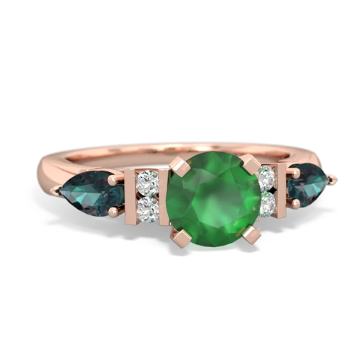 emerald-alexandrite engagement ring