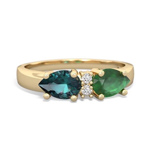 emerald-alexandrite timeless ring