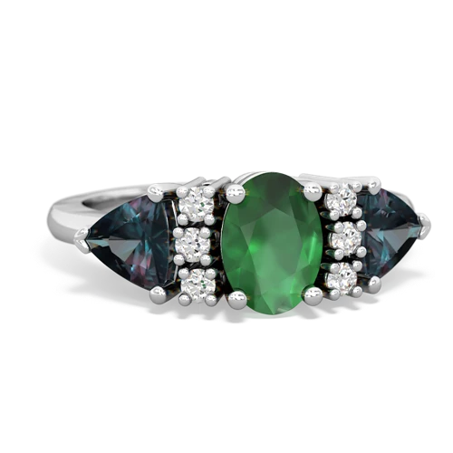 emerald-alexandrite timeless ring