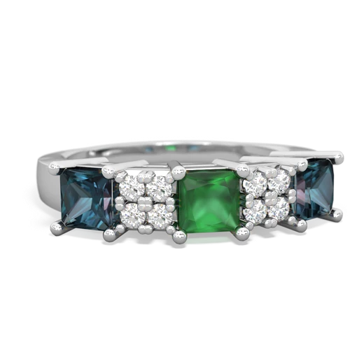 emerald-alexandrite timeless ring