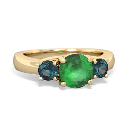 emerald-alexandrite timeless ring