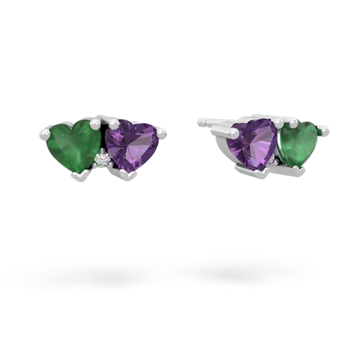 emerald-amethyst  earrings