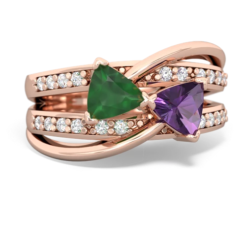 emerald-amethyst couture ring