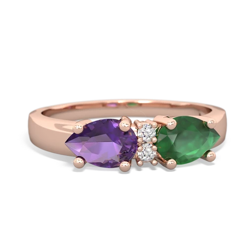 emerald-amethyst timeless ring