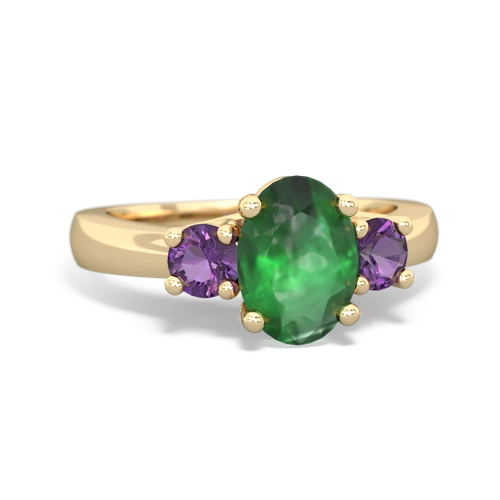 emerald-amethyst timeless ring