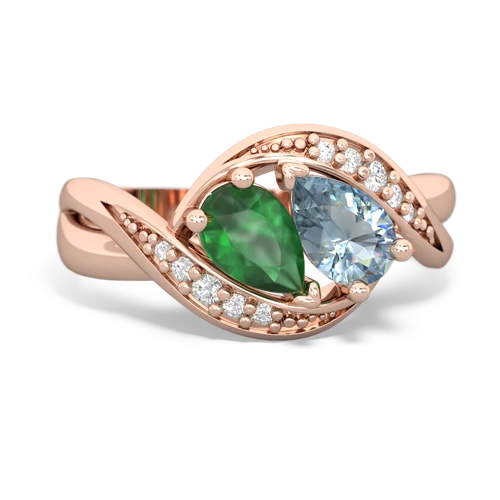 emerald-aquamarine keepsake curls ring