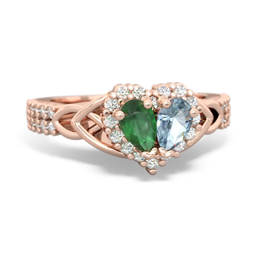 emerald-aquamarine keepsake engagement ring