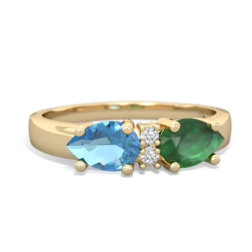 emerald-blue topaz timeless ring