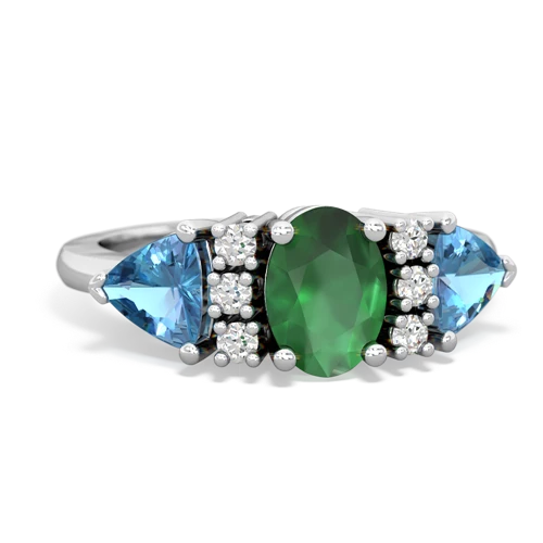 emerald-blue topaz timeless ring