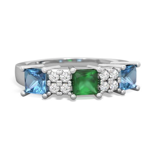 emerald-blue topaz timeless ring