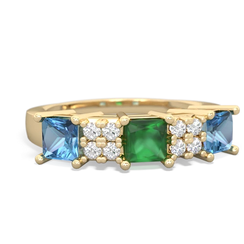 emerald-blue topaz timeless ring