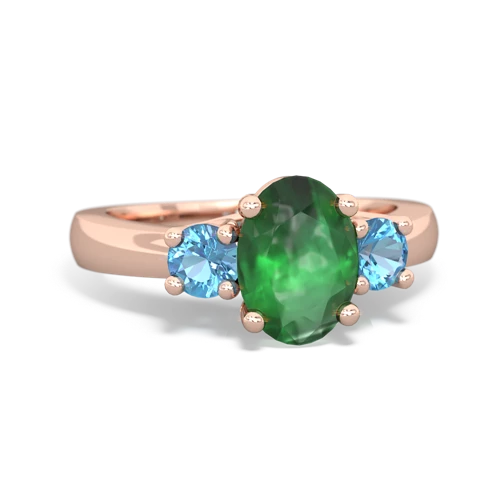 emerald-blue topaz timeless ring