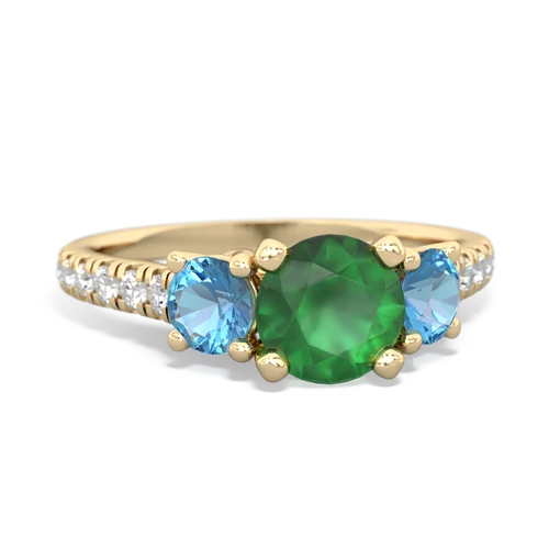 emerald-blue topaz trellis pave ring