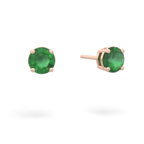 emerald stud earrings