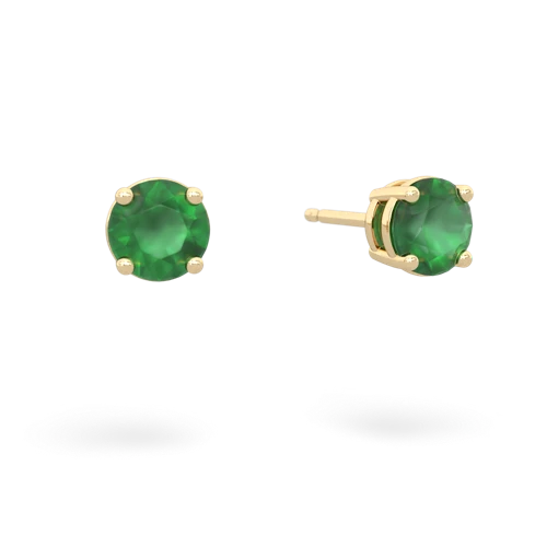 emerald stud earrings