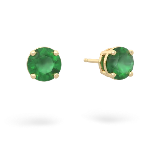 emerald stud earrings