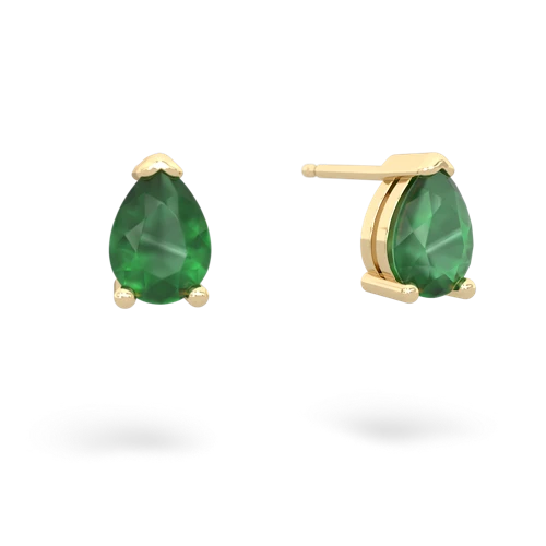 emerald stud earrings