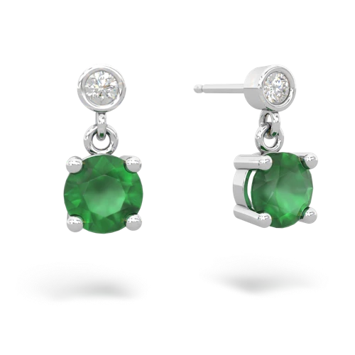 emerald stud earrings