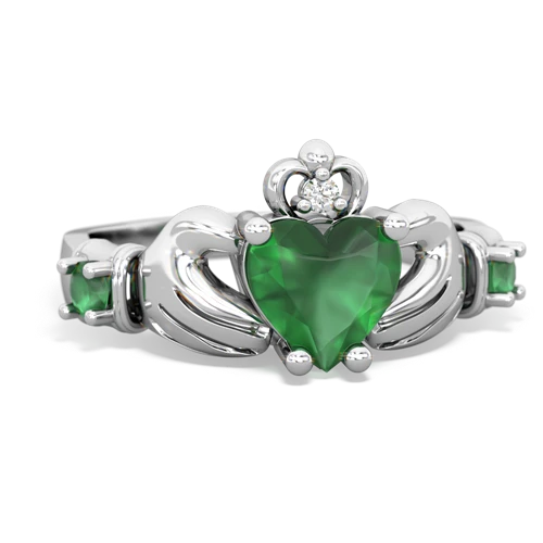 peridot-emerald claddagh ring