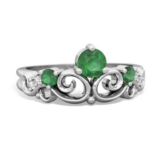 emerald-amethyst crown keepsake ring