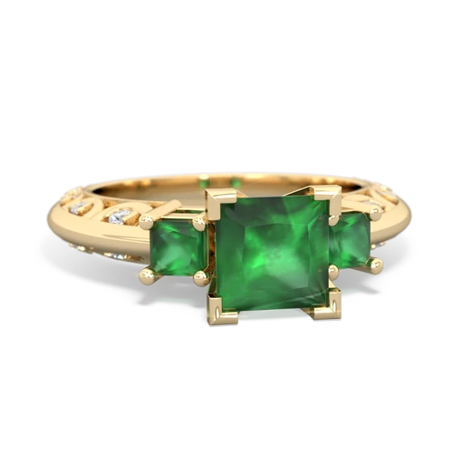 peridot-emerald engagement ring