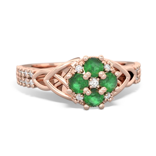 emerald-emerald engagement ring