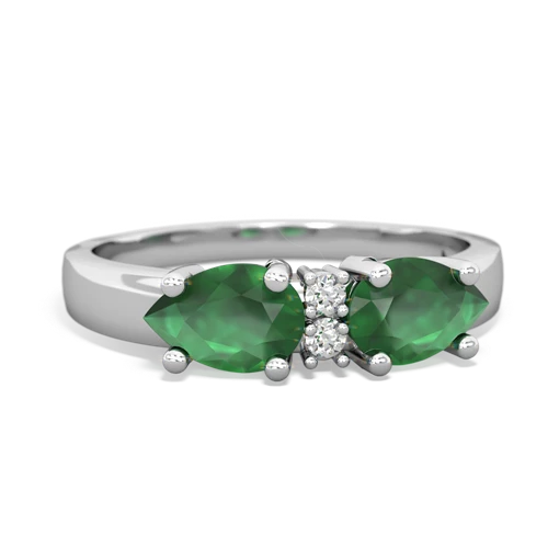 emerald-emerald timeless ring