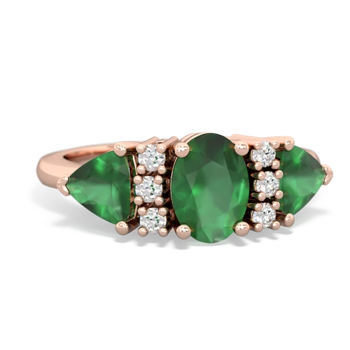 emerald-aquamarine timeless ring