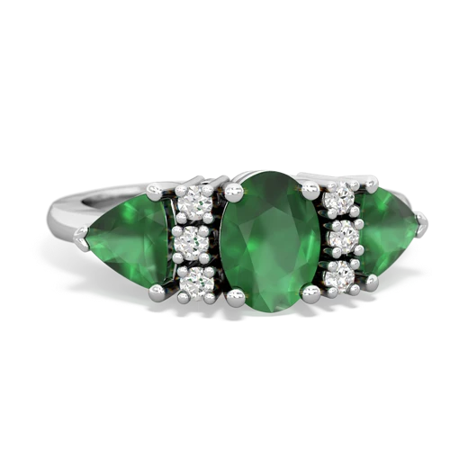 emerald-emerald timeless ring