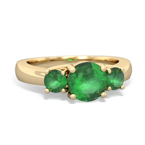 emerald-garnet timeless ring