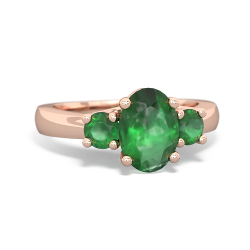 emerald-emerald timeless ring