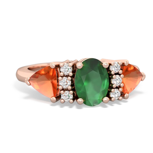 emerald-fire opal timeless ring