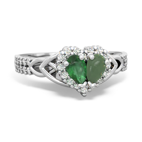 emerald-jade keepsake engagement ring