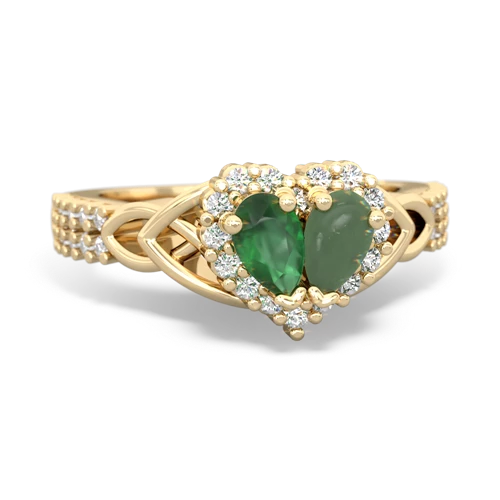 emerald-jade keepsake engagement ring