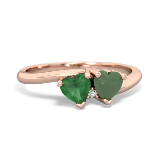 emerald-jade sweethearts promise ring