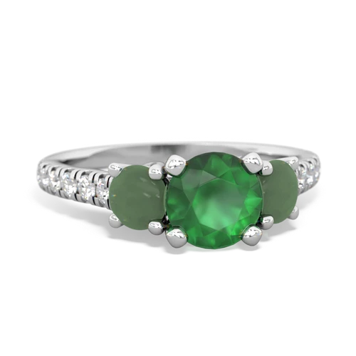 emerald-jade trellis pave ring