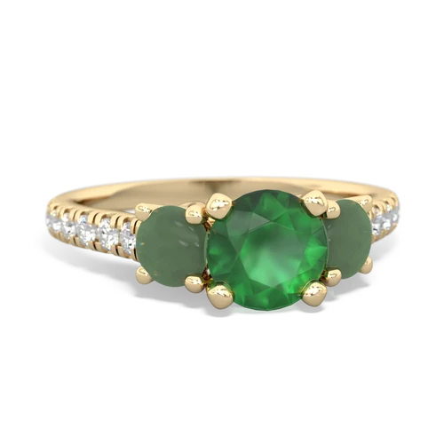 emerald-jade trellis pave ring