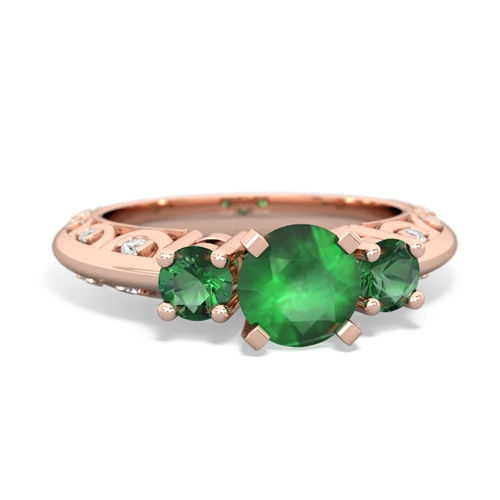 emerald-lab emerald engagement ring