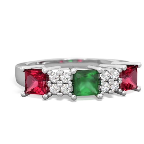 emerald-lab ruby timeless ring