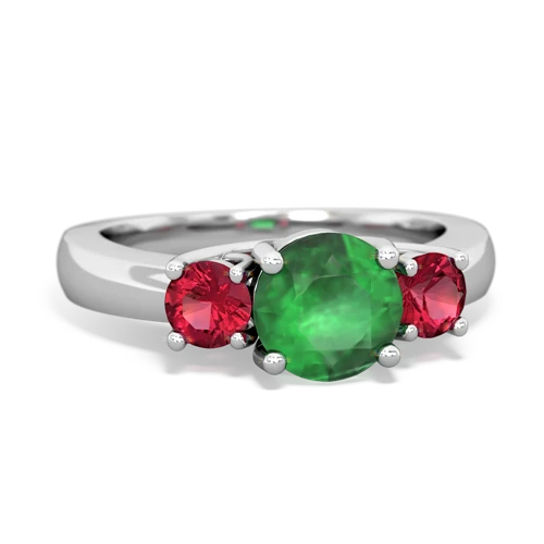 emerald-lab ruby timeless ring