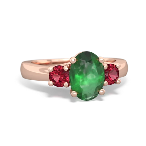 emerald-lab ruby timeless ring