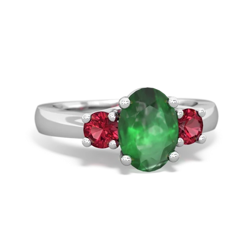 emerald-lab ruby timeless ring