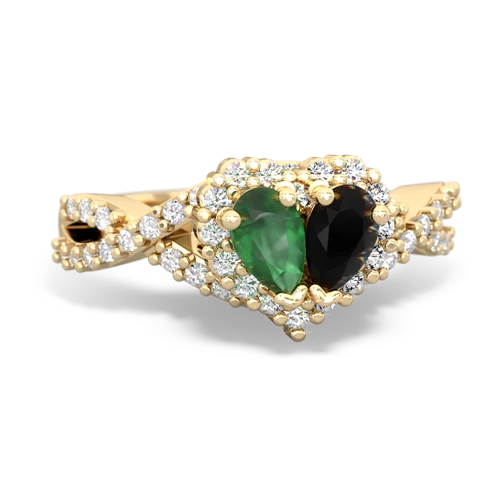 emerald-onyx engagement ring