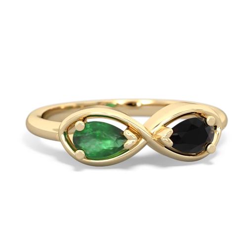 emerald-onyx infinity ring