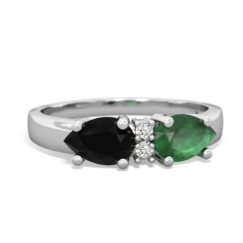 emerald-onyx timeless ring