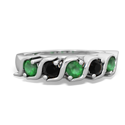 emerald-onyx timeless ring