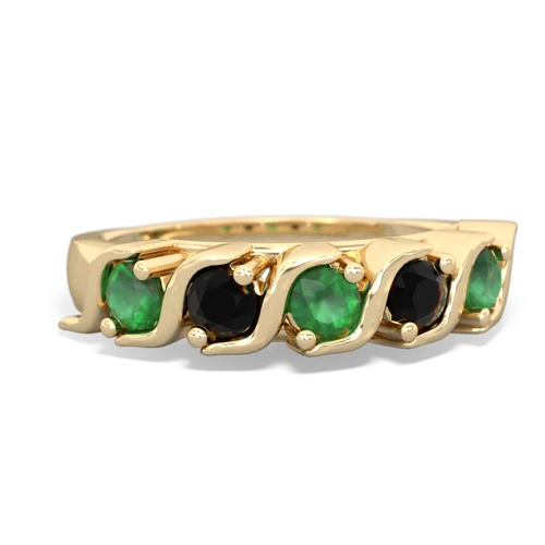 emerald-onyx timeless ring