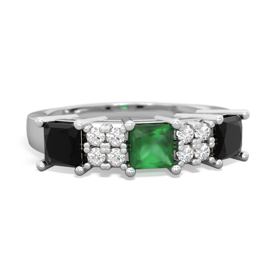 emerald-onyx timeless ring