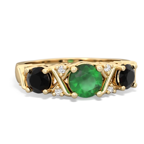 emerald-onyx timeless ring